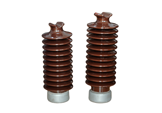 พอร์ซเลนเคลือบสีน้ำตาล ANSI 57-5 Station Post Insulators