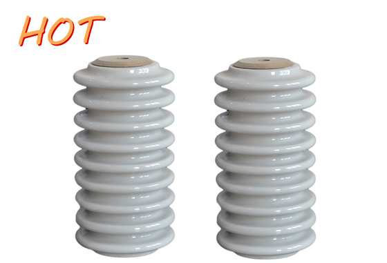 ANSI 13.3kN 14.4kV พอร์ซเลนฉนวนไฟฟ้าแรงสูง Standoff Insulators