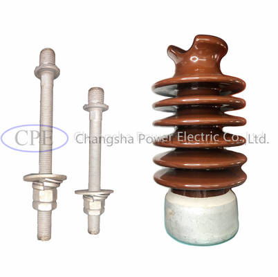 IEC มาตรฐาน Porcelain Line Post Insulators ANSI 57-2Short 57-Long