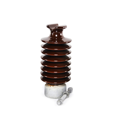 พอร์ซเลน LP ฉนวนเสาไฟฟ้าแรงสูง Brown Station Post Insulator