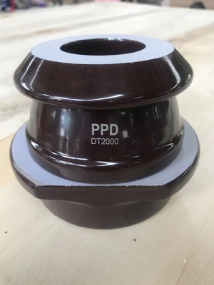 สีน้ำตาลเคลือบ 1kV 2000A Transformer Porcelain Bushing