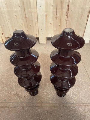 OEM DIN 30NF250 หม้อแปลงไฟฟ้า Porcelain Bushing Bright Brown Glazed