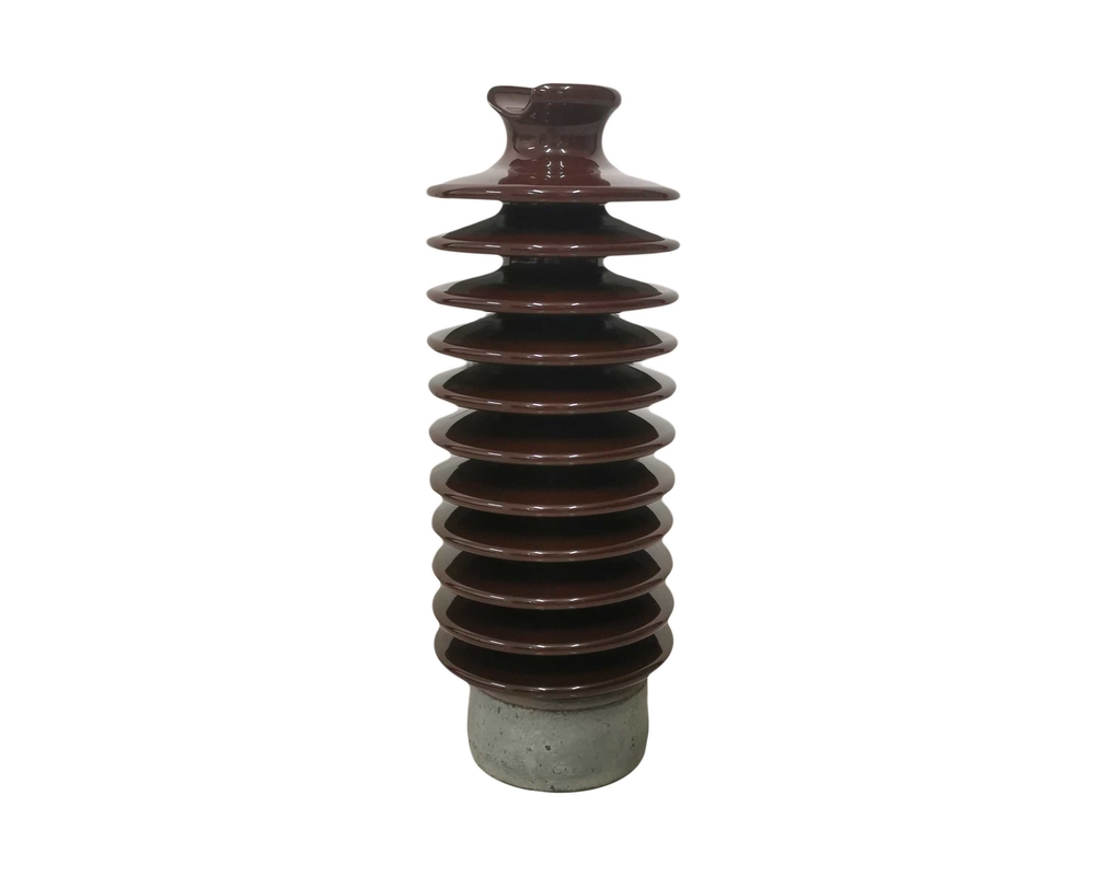Transmission Brown Glazed 12.5kN Porcelain Line Post Insulator