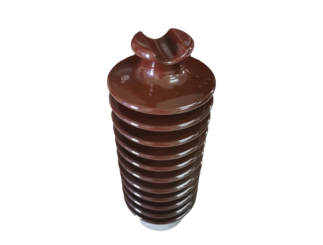 Transmission Brown Glazed 12.5kN Porcelain Line Post Insulator