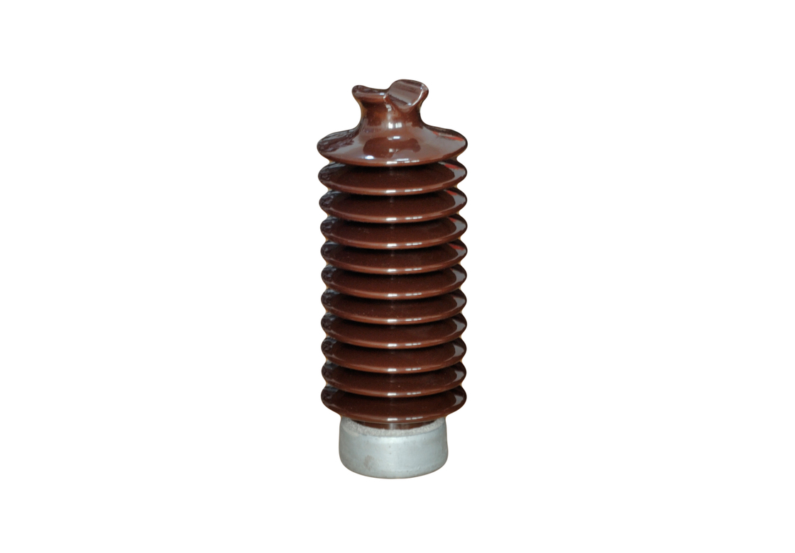 พอร์ซเลนเคลือบสีน้ำตาล ANSI 57-5 Station Post Insulators