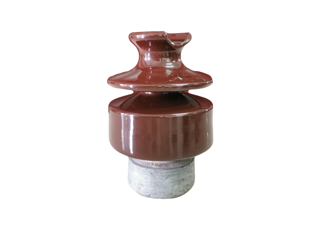 สีน้ำตาล 24kV ANSI 56-2 Pin Type Porcelain Insulator