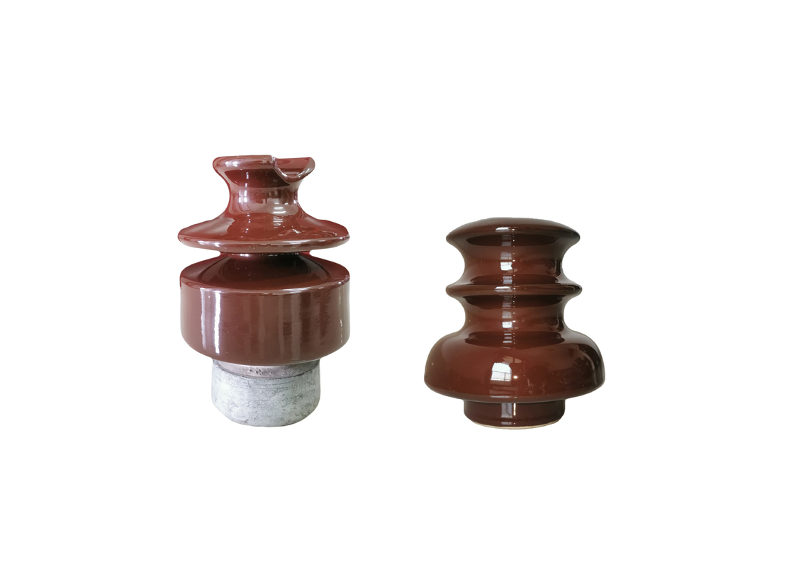 สีน้ำตาล 24kV ANSI 56-2 Pin Type Porcelain Insulator