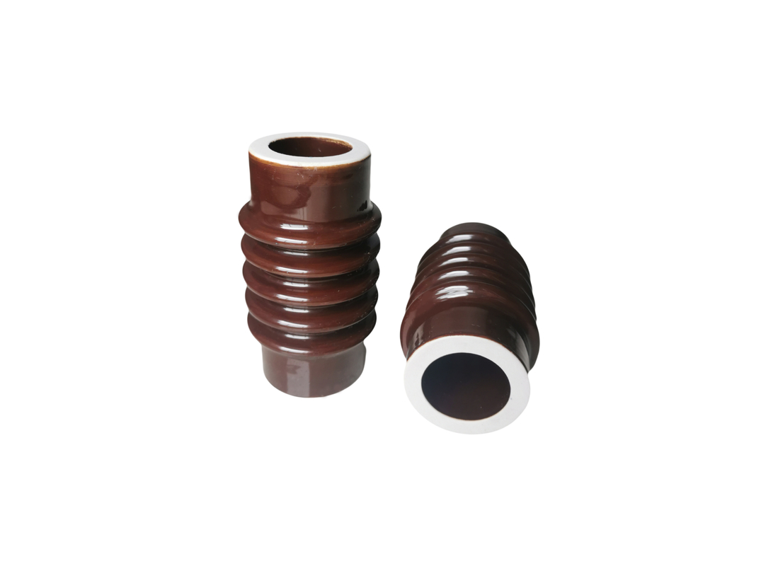DIN Standard สีน้ำตาล DT1-630A Insulators สำหรับสายเหนือศีรษะ