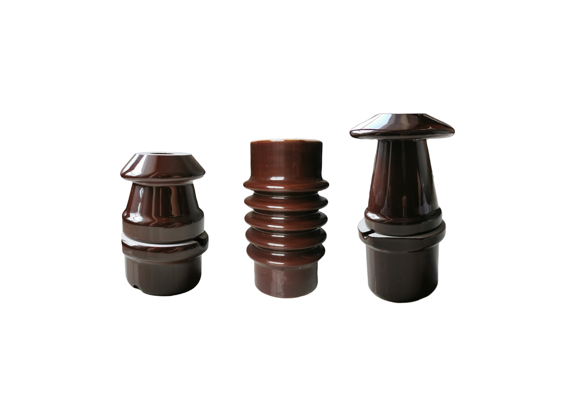 DIN Standard สีน้ำตาล DT1-630A Insulators สำหรับสายเหนือศีรษะ