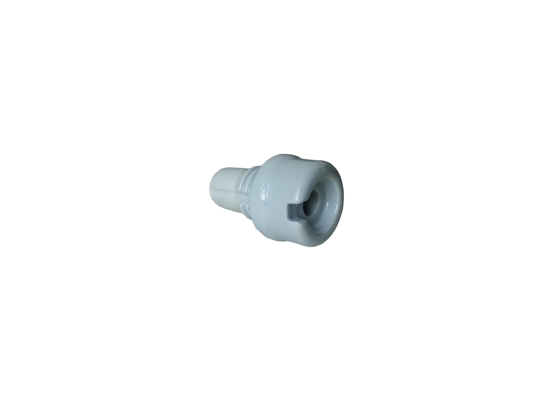 ฉนวนเซรามิก ANSI 1.2kV สีเทาบนสายไฟ