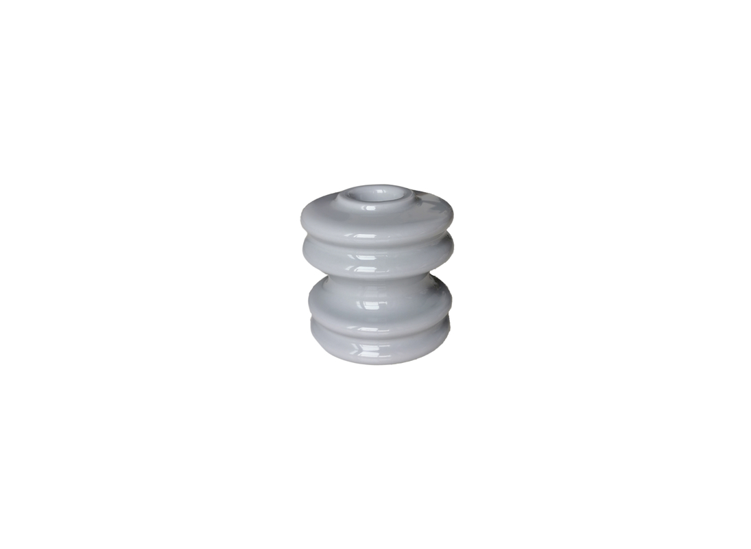 สีขาว ANSI 53-3 8.9kN Porcelain Spool Insulators