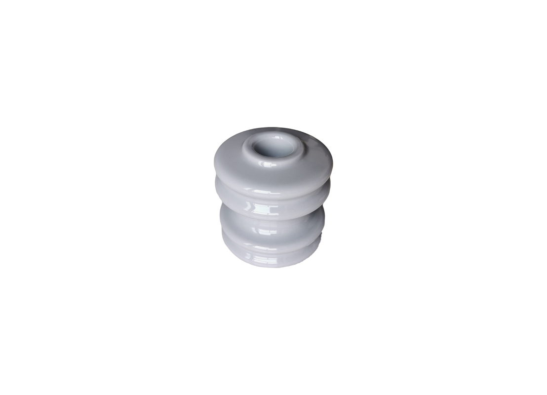 สีขาว ANSI 53-3 8.9kN Porcelain Spool Insulators