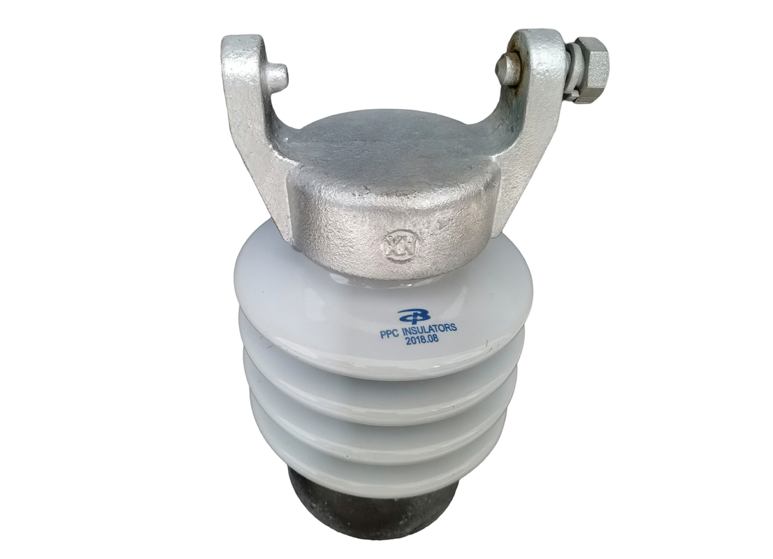 ความแข็งแรงเชิงกลสูง C-120 Porcelain Line Post Insulator การสูญเสียต่ำ