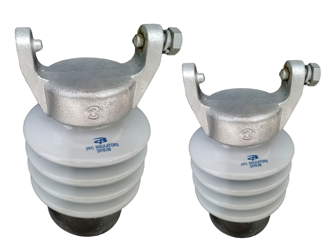 ความแข็งแรงเชิงกลสูง C-120 Porcelain Line Post Insulator การสูญเสียต่ำ