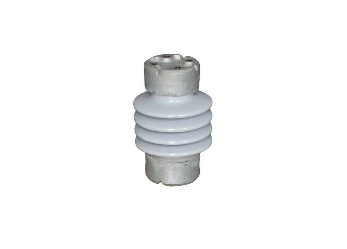 น้ำตาล ANSI มาตรฐาน 250kV TR-214 พอร์ซเลนโพสต์อินซูเลเตอร์สำหรับการส่งผ่าน