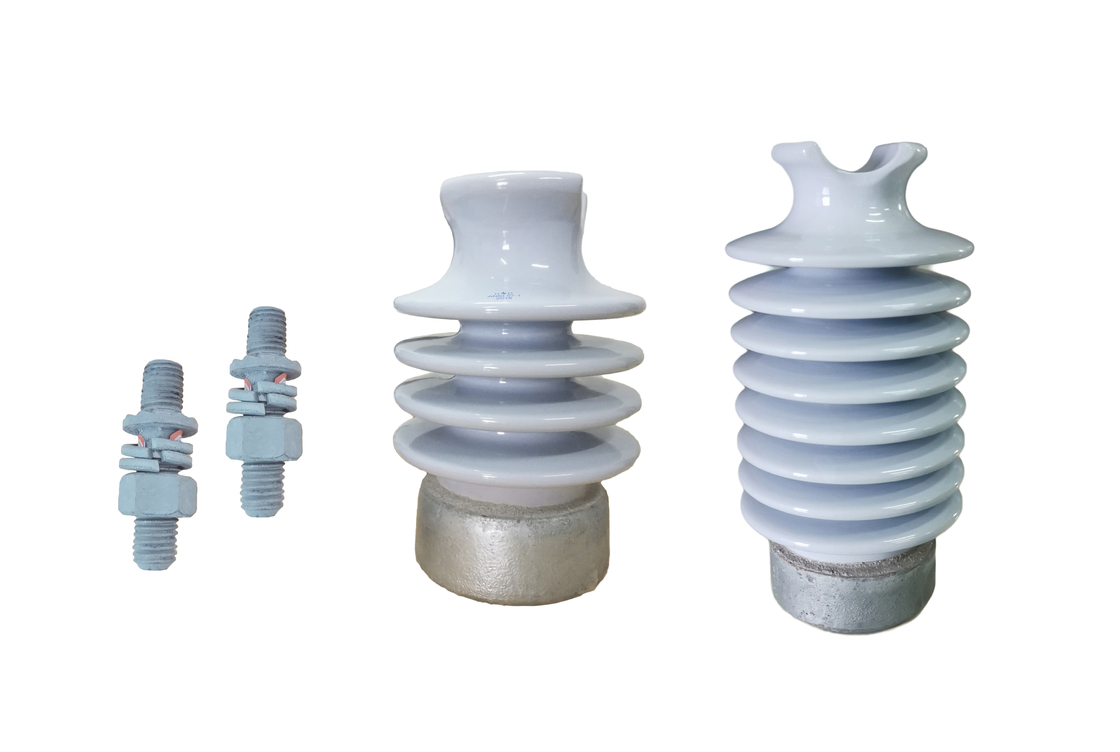 คอ F ANSI 57-1 12.5kN พอร์ซเลน C-120 ไลน์โพสต์อินซูเลเตอร์