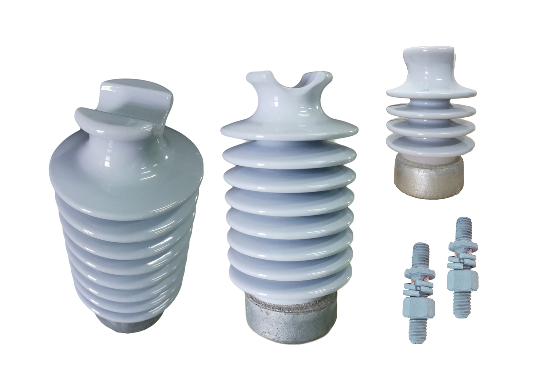 คอ F ANSI 57-1 12.5kN พอร์ซเลน C-120 ไลน์โพสต์อินซูเลเตอร์