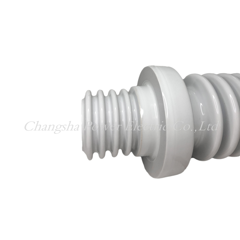 IEC 25.8kv บุชพอร์ซเลนฉนวนแก๊สเคลือบสีขาว