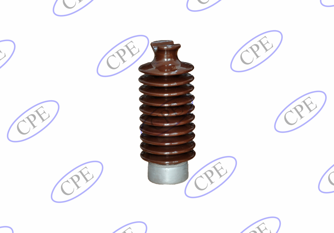 ANSI 57-6 12.5kN ฉนวนพอร์ซเลนสีน้ำตาลแนวนอน