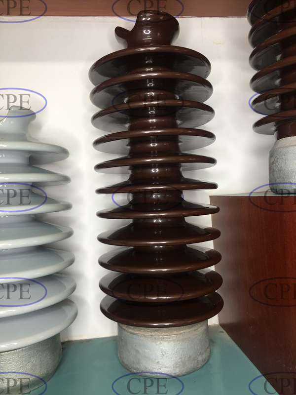 ANSI 57-5L 57-5S Porcelain LP ฉนวนเสาไฟฟ้าแรงสูง