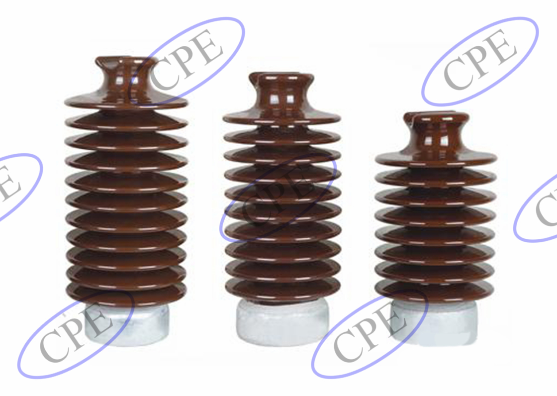 ANSI 57-5S 57-5L ฉนวนเคลือบ Porcelain Line Post F Neck Insulator