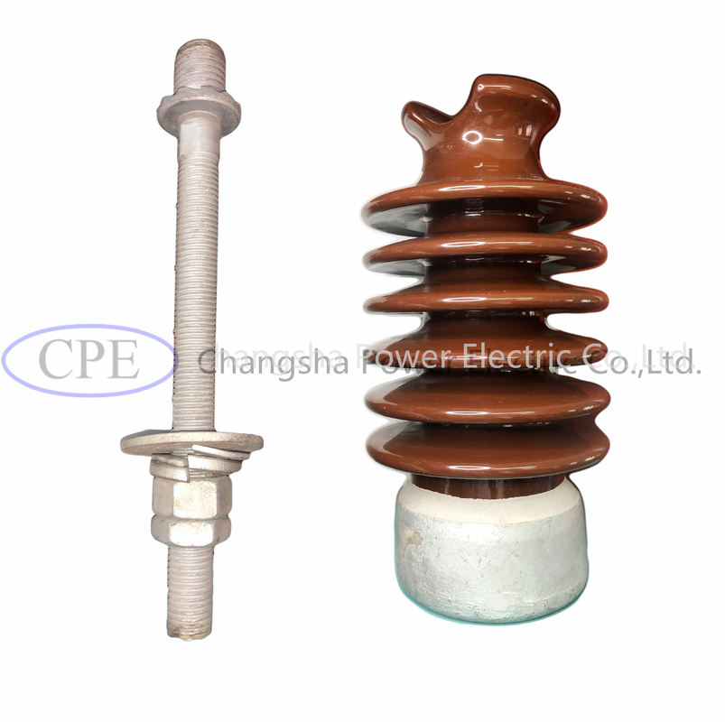 IEC มาตรฐาน Porcelain Line Post Insulators ANSI 57-2Short 57-Long