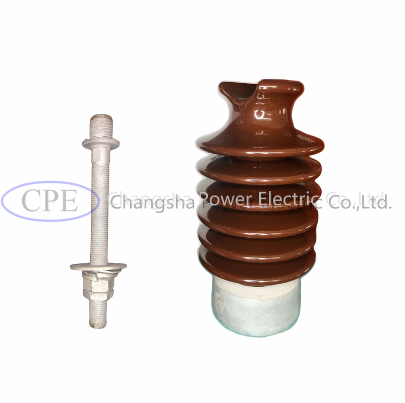 IEC มาตรฐาน Porcelain Line Post Insulators ANSI 57-2Short 57-Long