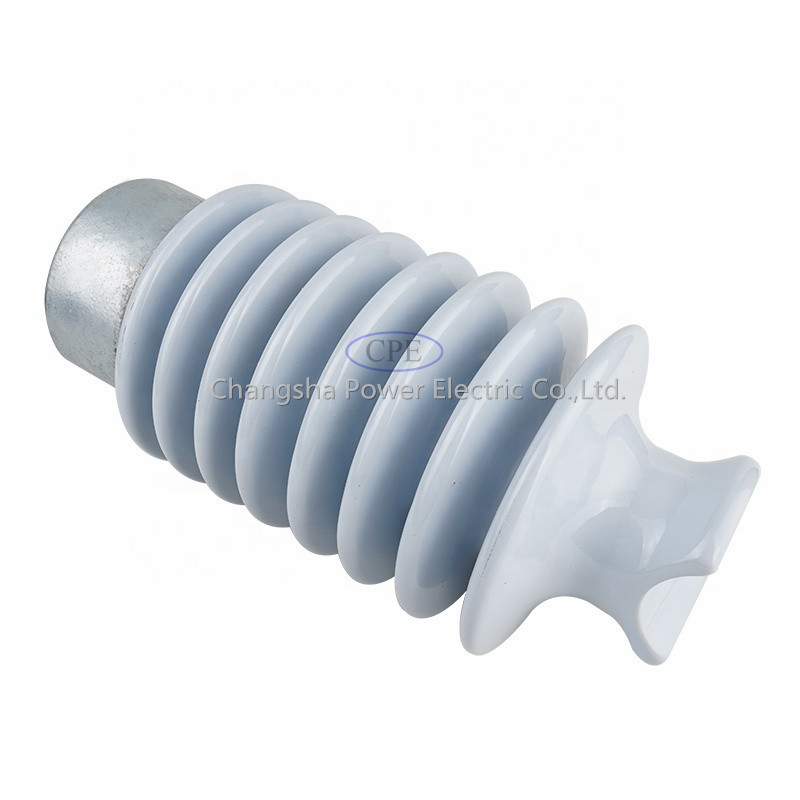 Oem Post Power Strain Porcelain Power Line Insulator คอมโพสิตแรงดันสูง 33kv