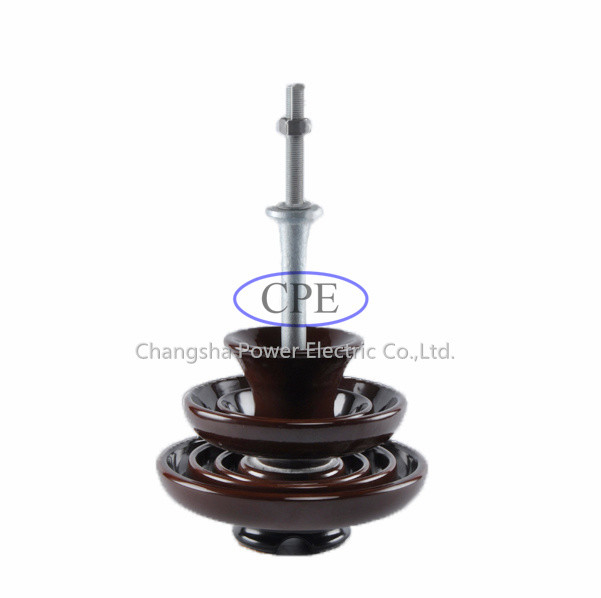 33kv P-33-Y Brown Porcelain Pin Insulators สำหรับสายการจำหน่าย