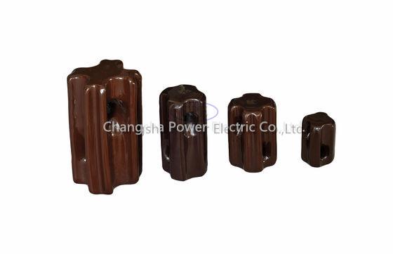 Clean Strain Insulators 89KN ANSI 54-4 Porcelain Strain Insulators สีน้ำตาลหรือสีเทา