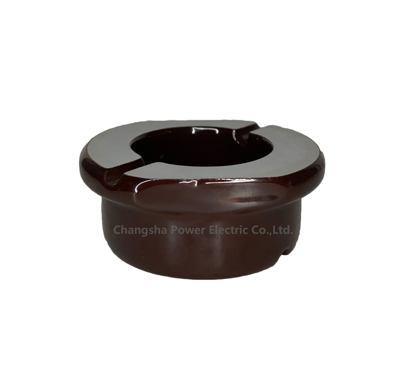 สีน้ำตาลขาว Transformer Porcelain Bushing oem มาตรฐาน DIN