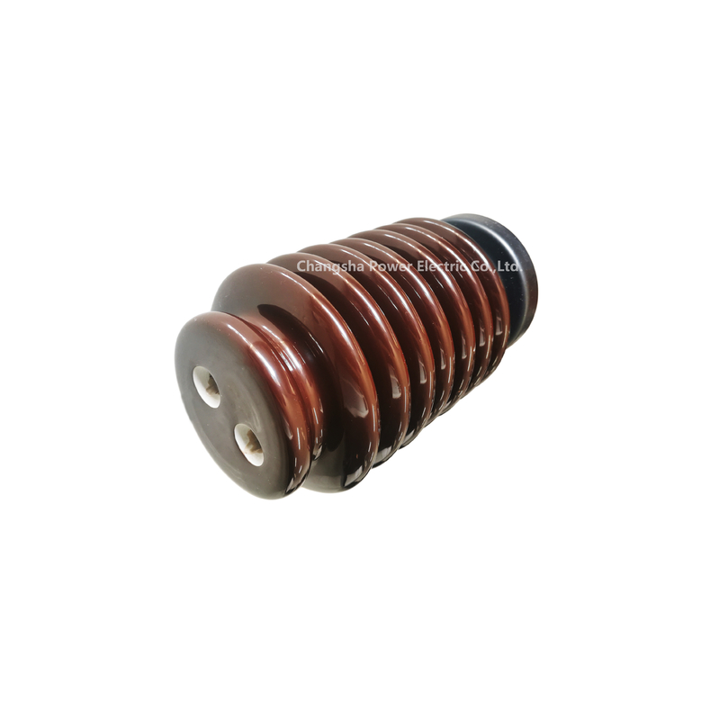 ฉนวนกึ่งตัวนำพอร์ซเลน Standoff Insulators ความสูง OEM 210mm IEC 60168