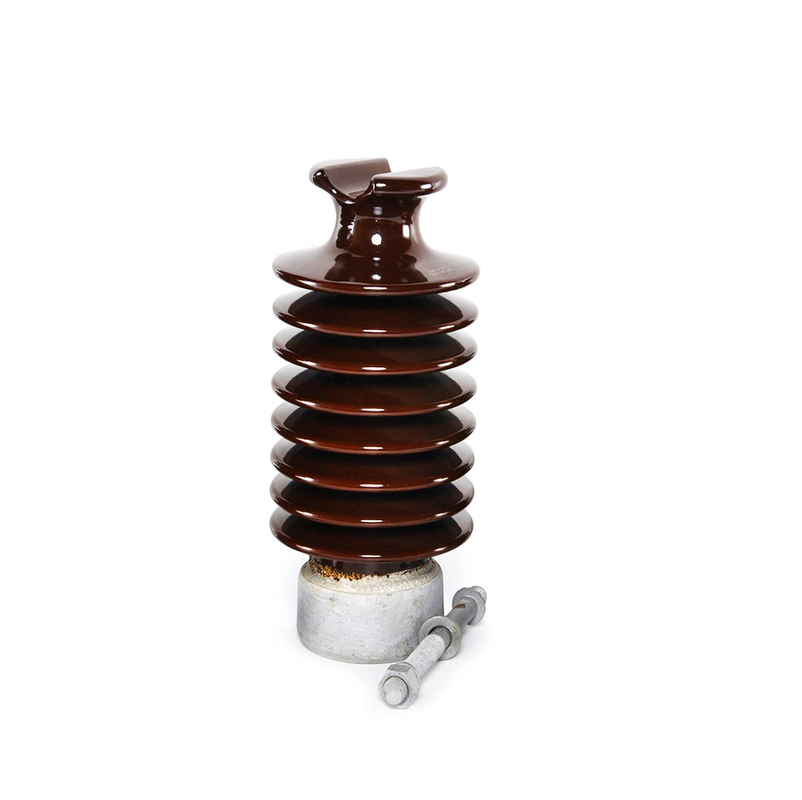 พอร์ซเลน LP ฉนวนเสาไฟฟ้าแรงสูง Brown Station Post Insulator