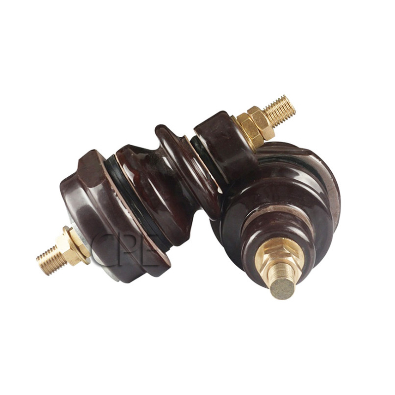 สีน้ำตาล Transformer Porcelain Bushing ฉนวนบุชเซรามิก M20
