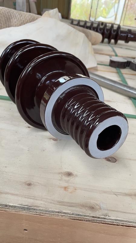 20NF250 บุชพอร์ซเลนสีน้ำตาลสำหรับหม้อแปลงไฟฟ้าระบบจำหน่ายน้ำมัน
