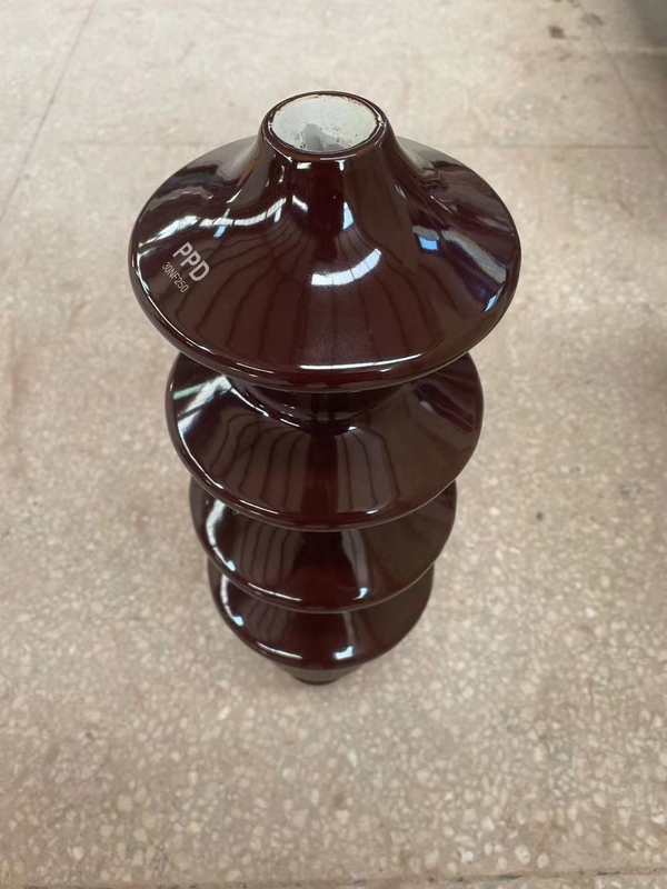 OEM DIN 42531 บูชเคลือบหม้อแปลงสีน้ำตาลพอร์ซเลน 30NF250
