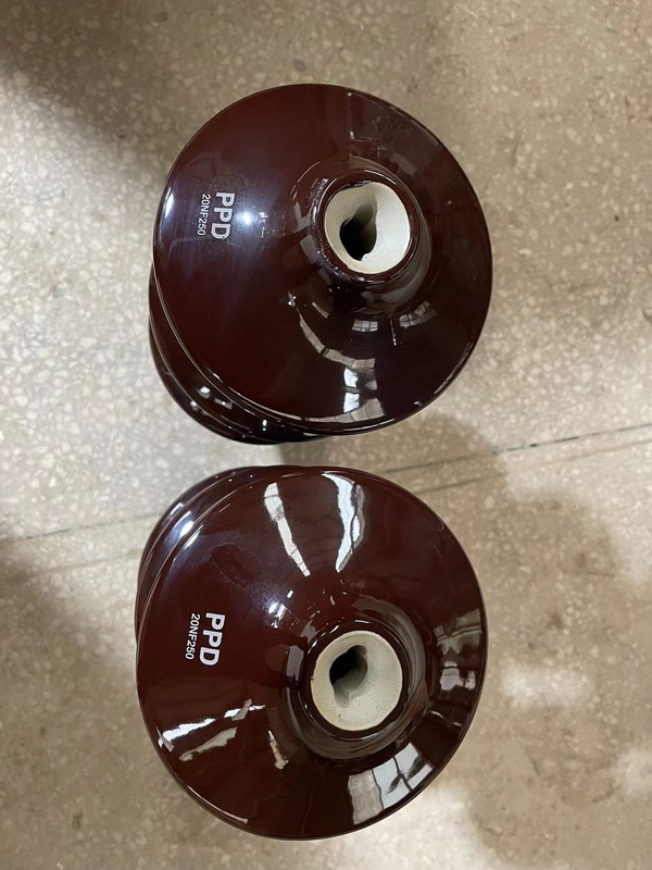 DIN42531 พอร์ซเลน C-110 บูชหม้อแปลงไฟฟ้าสีน้ำตาลเคลือบ OEM