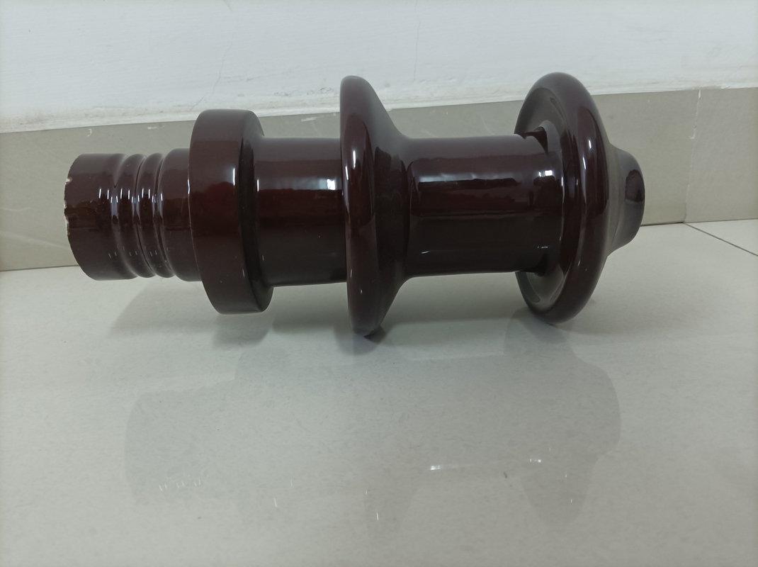 บูชพอร์ซเลนเคลือบสีน้ำตาล DT-10NF250 สำหรับหม้อแปลงน้ำมัน