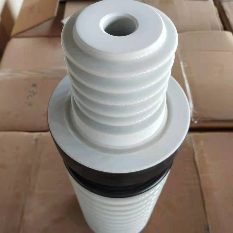 IEC Standard 36kV 12Sheds ฉนวนหุ้มฉนวนแก๊สสีขาว OEM