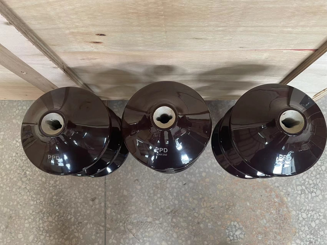 มาตรฐาน DIN 20NF250 พอร์ซเลนบูชไฟฟ้า OEM 385MM HEIGHT